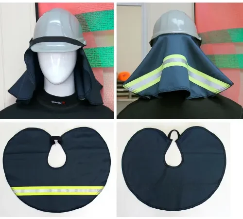 Chicago Protective Apparel Vinex® Hard Cap Shroud Spark Deflector, Navy Blue