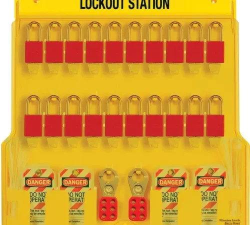 Master Lock® 20 Padlock Station With Cover, 1484BP1106