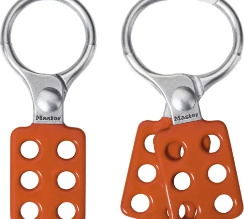 Master Lock® Aluminum Lockout Hasp, 1-1/2" Jaw Clearance, 417