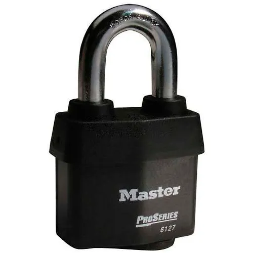 Master Lock® No. 6127MK High Security Weather Resistant Covered Padlocks w/ Master Key System - Pkg Qty 24