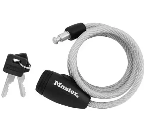 Master Lock® No. 8109D Keyed Cable Lock 60"L - Pkg Qty 2