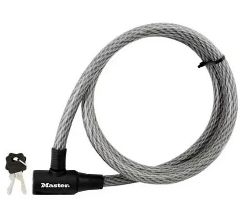 Master Lock® No. 8155DCC Keyed Cable Lock, 72"L - Pkg Qty 2