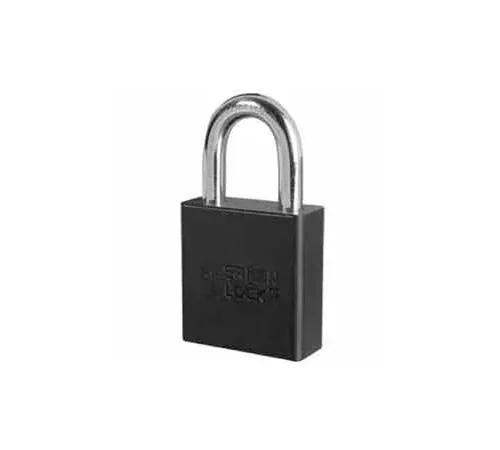 American Lock® No. A1265BLK High Security Solid Aluminum Padlock 6 Pin Cylinders - Black - Pkg Qty 24