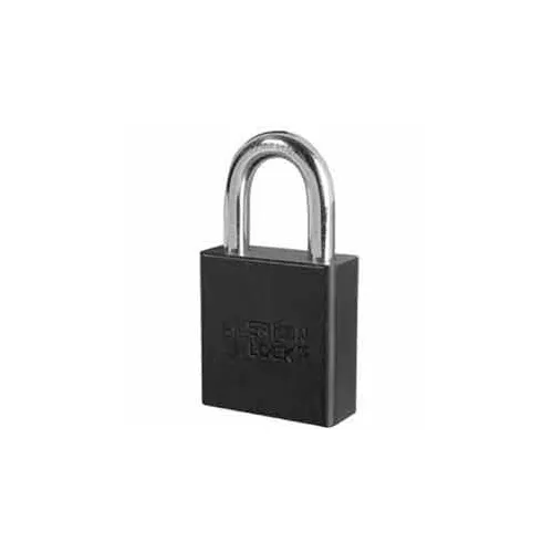 American Lock® No. A1265BLK High Security Solid Aluminum Padlock 6 Pin Cylinders - Black - Pkg Qty 24
