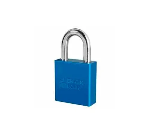 American Lock® No. A1265BLU High Security Solid Aluminum Padlock 6 Pin Cylinders - Blue - Pkg Qty 24