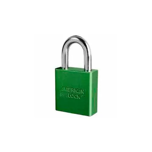 American Lock® No. A1265GRN High Security Solid Aluminum Padlock 6 Pin Cylinders - Green - Pkg Qty 24