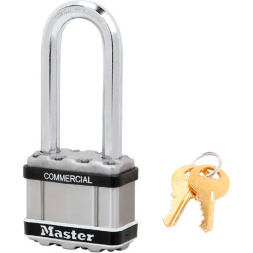 Master Lock® No. M5KALJSTS Magnum Laminated Steel Padlock Keyed Alike - Pkg Qty 24
