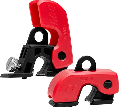 Master Lock® Grip Tight Plus Miniature Circuit Breaker Lockout Device, 120/240V, Red