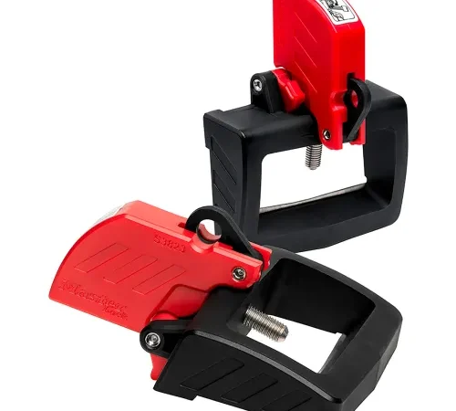 Master Lock® Grip Tight Plus Oversized Handle Circuit Breaker Lockout, 480/600V, Red
