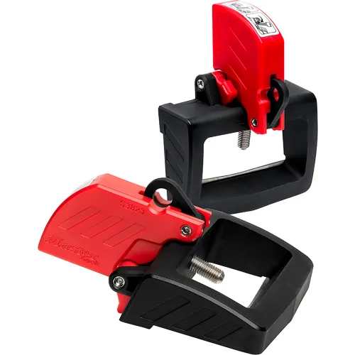 Master Lock® Grip Tight Plus Oversized Handle Circuit Breaker Lockout, 480/600V, Red