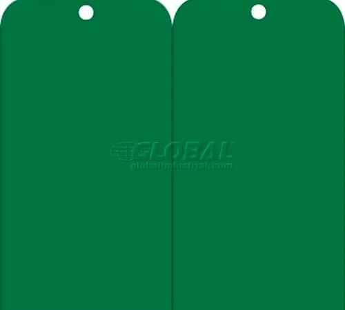 NMC RPT158 Tags, Accident Prevention Tags Green Blank, 6" X 3", Green, 25/Pk