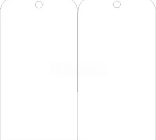 NMC RPT51 Tags, Blank, 6" X 3", White, 25/Pk