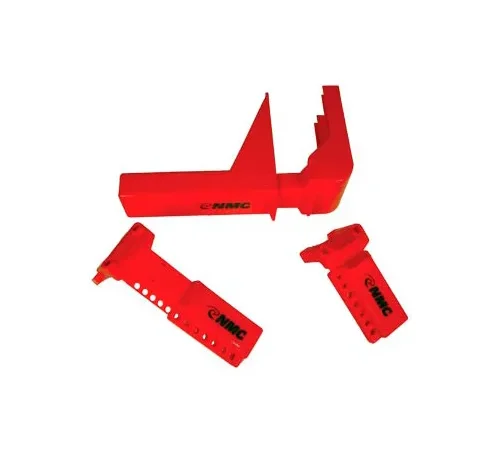 NMC™ Ball Valve Lockout, Fits 3/8" - 1-1/4" Dia. Valves, Red