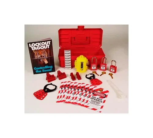NMC™ Portable Electrical Lockout Kit w/ 12" Case, Polypropylene, Red