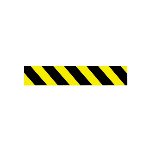 NMC 3"W x 1000'L Yellow and Black Stripe Barricade Tape