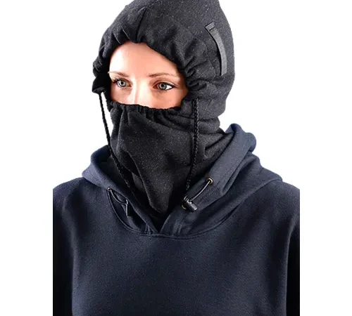 Occunomix Premium Flame Resistant 3-In-1 Fleece Balaclava Black, 1070FR-06