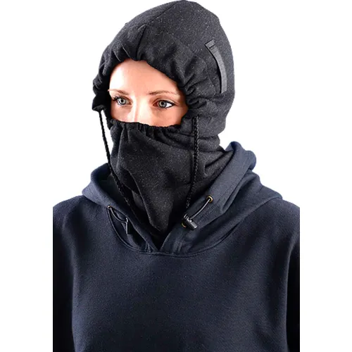 Occunomix Premium Flame Resistant 3-In-1 Fleece Balaclava Black, 1070FR-06
