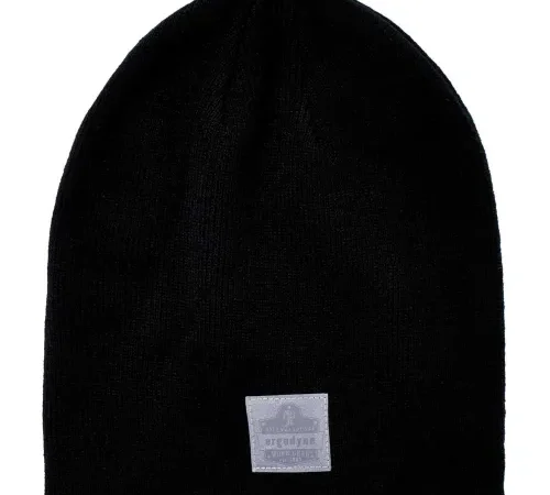Ergodyne® N-Ferno® 6812 Ribbed Knit Beanie, Black