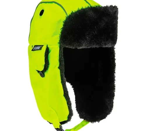 Ergodyne® N-Ferno® 6802 Classic Trapper Hat, S/M, Lime