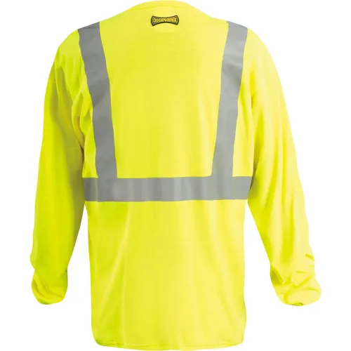 OccuNomix Flame Resistant Long Sleeve T-Shirt, 5XL, Yellow - Image 2