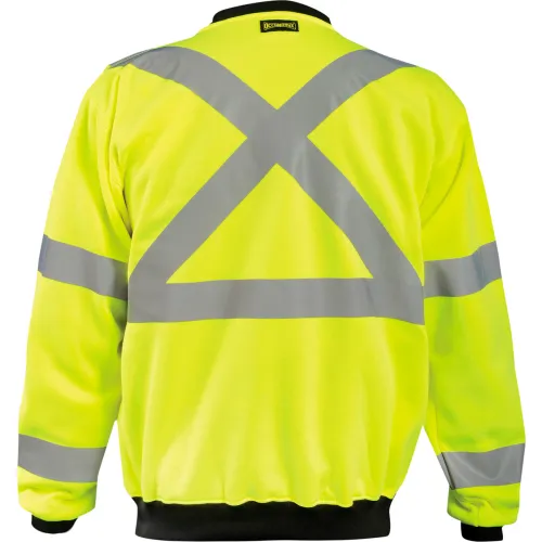 OccuNomix X-Back Crewneck Sweatshirt, 2XL, Yellow - Image 2
