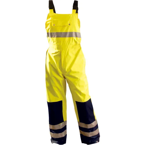 OccuNomix Premium Breathable Bib Pants, Class E, Hi-Vis Yellow, 3XL, LUX-TENBIB-Y3X