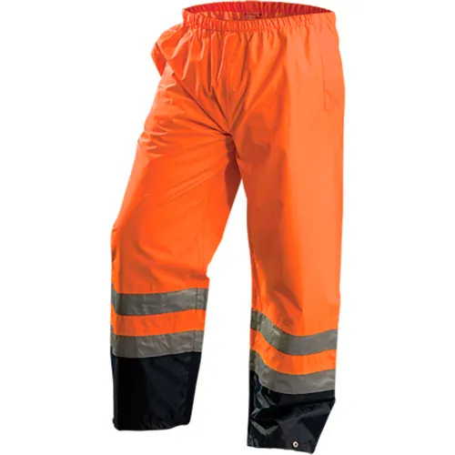 OccuNomix Premium Breathable Pants, Class E, Waterproof, Hi-Vis Orange, 4XL, LUX-TENR-O4X