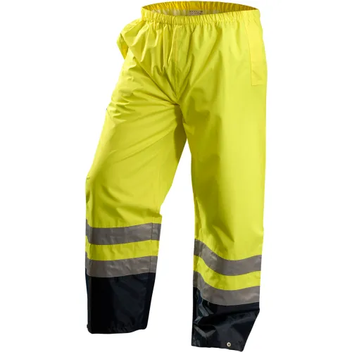OccuNomix Premium Breathable Pants, Class E, Waterproof, Hi-Vis Yellow, 4XL, LUX-TENR-Y4X