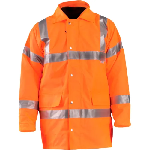OccuNomix Premium 5-In-1 Parka, Class 3, Hi-Vis Orange, L, LUX-TJFS-OL