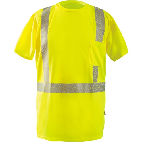 OccuNomix Short Sleeve T-Shirt Segmented Tape Hi-Vis Yellow 5XL, LUX-TSSP2B-Y5X