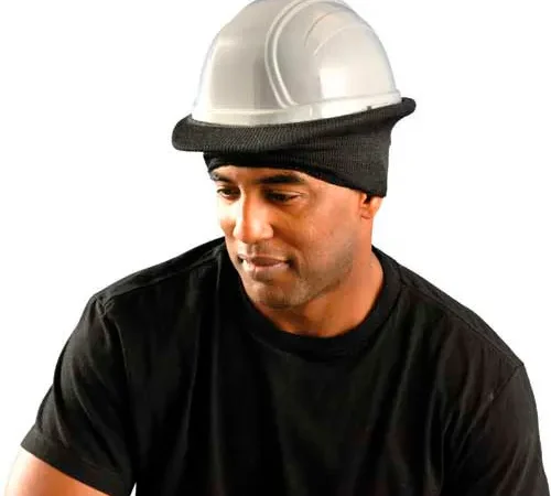 OccuNomix Premium Flame Resistant Hard Hat Tube Liner Black, RK900NFR-06
