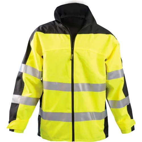 OccuNomix Speed Collection Premium Breathable Rain Jacket, Class 3, Hi-Vis Yellow, 5XL, SP-BRJ-Y5X