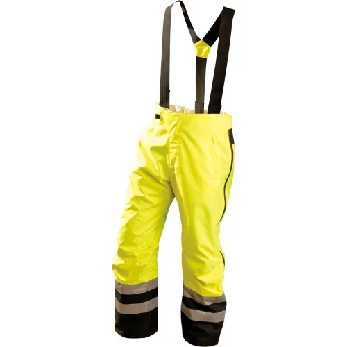 OccuNomix Speed Collection Premium Breathable Rain Pants, Class E, Hi-Vis Yellow, 2XL, SP-BRP-Y2X