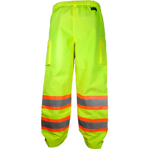OccuNomix Rip-Stop 2-Tone Breathable Rain Pant, Class E, 4XL, Yellow - Image 2