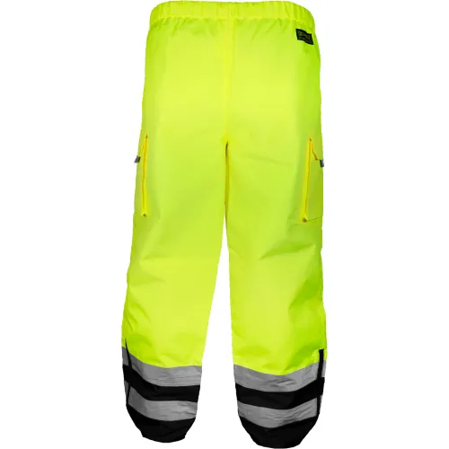OccuNomix Rip-Stop Black Bottom Breathable Rain Pant, Class E, 2XL, Yellow - Image 2