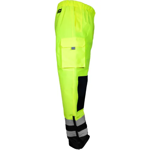 OccuNomix Rip-Stop Black Bottom Breathable Rain Pant, Class E, 5XL, Yellow - Image 3