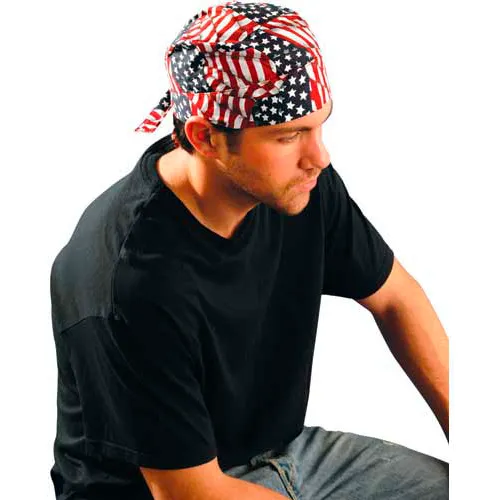 OccuNomix Deluxe Tie Hat With Elastic Rear Band Navy, 12 Pack, TN6-01 - Pkg Qty 12