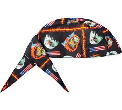 OccuNomix Deluxe Tie Hat With Elastic Rear Band Motorbike, 12 Pack, TN6-MOT - Pkg Qty 12