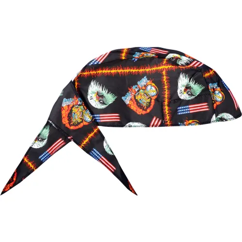 OccuNomix Deluxe Tie Hat With Elastic Rear Band Motorbike, 12 Pack, TN6-MOT - Pkg Qty 12