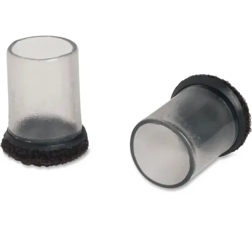 Lorell® Clear Sleeve Floor Savers - 1" Diameter - 8/Pack