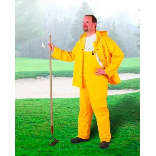 Onguard Sitex Yellow Jacket W/Attached Hood, PVC, 2XL