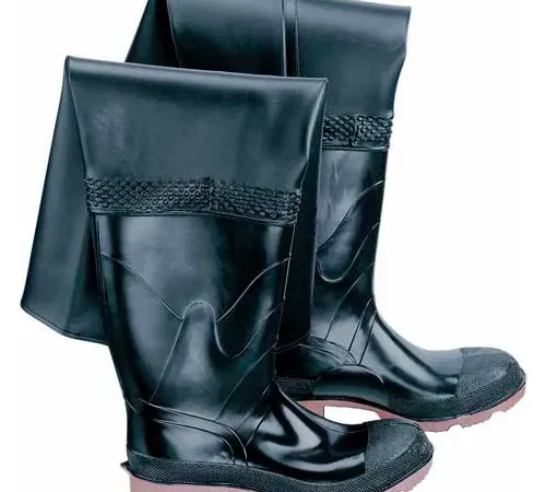 Onguard Men's, 35" Hip Wader Black Plain Toe W/Cleated Outsole, PVC, Size 7