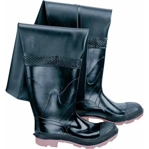 Onguard Men's, Storm King/Hip Wader Black Steel Toe/Steel Mid-sole, PVC, Size 7