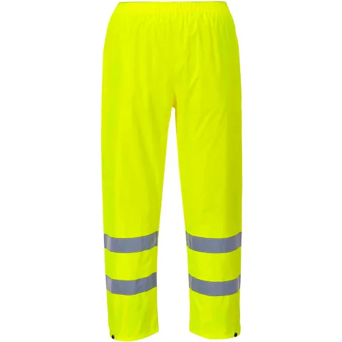 Portwest® Hi-Vis Rain Pants, L, Yellow
