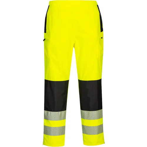 Portwest® Hi-Vis Women's Rain Pant, M, Yellow/Black