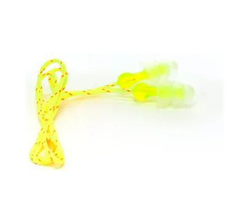 3M Tri-Flange Cloth Corded Earplugs P3001, 400 Pairs