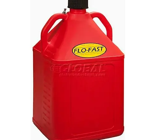 FLO-FAST 15 Gallon Polyethylene Gas Can, Red, 15501