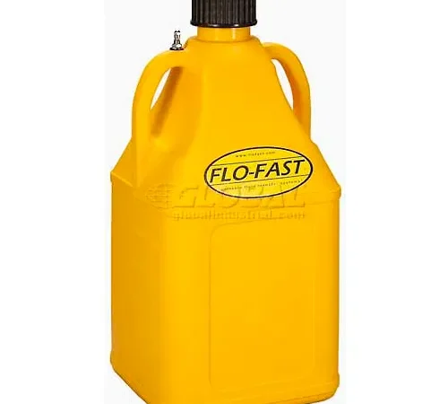 FLO-FAST 7.5 Gallon Polyethylene Diesel Can, Yellow, 75004