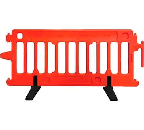 Plasticade Plastic Interlocking Crowd Control Barrier, 74"L x 39-1/2"H, Orange