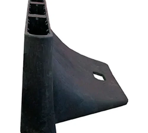 Plasticade CSP-SW-ADA35B 43 Lb. Rubber Base For Strongwall ADA Compliant Plastic Barricade, Black